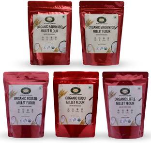 MILLET AMMA Millet grain combo- Kodo, Foxtail, Browntop, Little millet, Barnyard.