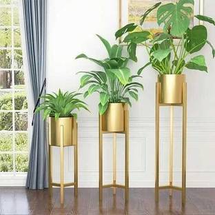 Nifsa store pilant stand set of 3 Iron Flower Basket