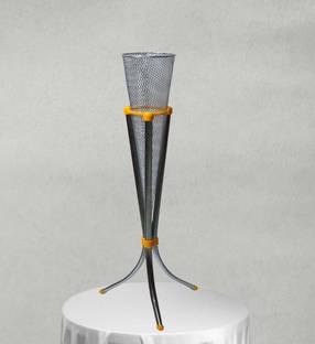 king shine metal flower vase with handwork Centre corner peace cc Iron Flower Basket