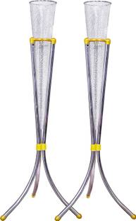 SPS Craft Silver Flower Stand Double (Without Flower ) Iron Vase