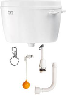 Parryware Utsav cistern flush tank with toilet seat cover set of 1 pic 390 Side Handle Flush Tank