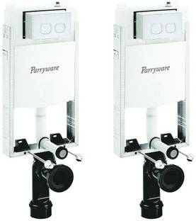 Parryware Half Frame Concealed Cistern with Flush Plate set of 2 pic 114 Dual Flush Tank