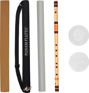 Punam Flutes G Sharp Base Premium Bansuri (Right Hand) 24.2 inches Bamboo Flute