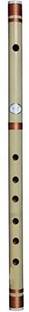 Gold Rush D Natural Medium Scale Professional Right Hand Flute ( Bansuri) 18 Inch Bamboo Flute