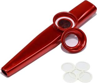 VASADIGITAL Aluminum Alloy Kazoo With 5 Pcs Diaphragm Aluminum Flute