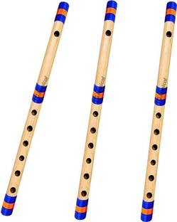 SG MUSICAL SGM-F4 Combo of 3 Bansuri Natural A, ,B & C Scale Bamboo Flute