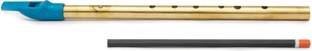 Radhe Flutes C Sharp Soprano Vertical Blow Brass Flute