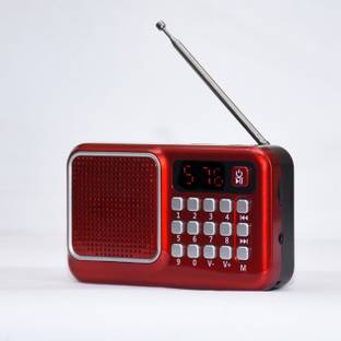 BfsTeckt Mini M41VP FM Radio with Bluetooth Speaker - Portable & Wireless Sound System FM Radio