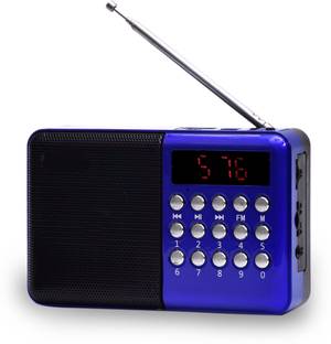 JAXTER Pocket Blast Speaker with Bluetooth, FM, USB/SD Card, and AUX Radio FM Radio