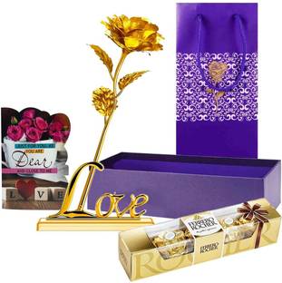 Saugat Traders Valentine Day gift for Girlfriend, Boyfriend - Rose Day - Birthday - Anniversary Combo