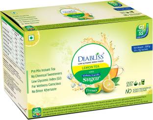 DiaBliss Herbal Diabetic Friendly Lemon Tea - Low Gi - 30 X 10 Grams Sachet Box Lemon Yellow Tea Pouch