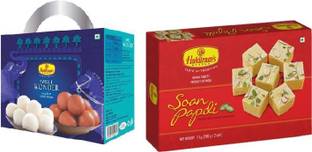 Haldiram's Nagpur Sweet Wonder 1kg and Soan Papdi 1kg Combo Combo