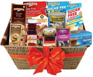 Sugarless Bliss Festive Gift Hamper with All Sugar Free Goodies (2kg) Combo
