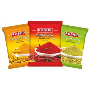 Pushp Brand Patna Mirch/Red Chilli Powder for Rich Color, Spicy Flavor, Sabzi & Everyday Combo