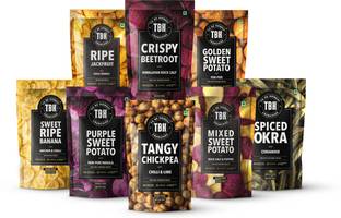 To Be Honest Assorted Vegetable & Fruit Chips|Gluten Free|Vegan Friendly Snack|50% Less Oil Combo