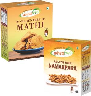 wheafree Gluten Free Namakpara 400g & Gluten Free Mathi 300g Combo Pack Combo