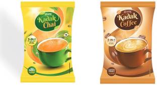 ATLANTIS 3 in 1 Kadak Chai and Coffee Premix Combo Pack (Contains Tea, Coffee, Milk and Sugar) Combo