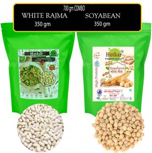 hotkar DESI SOYABEAN AND WHITE RAJMA 700GM Combo