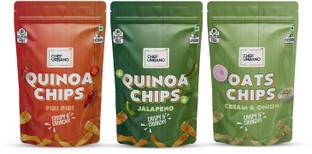 Chef Urbano Healthy Chips Piri Piri, Jalapeno and Cream & Onion combo 85gm Pack of 3 Combo