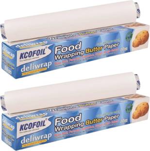Kcofoil 10m x2 Food Wrapping Butter Paper, Reusable, Roll For Roti, Cake Parchment Paper Parchment Paper