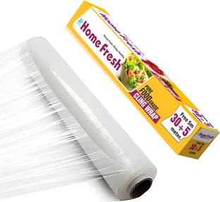 Home Fresh Cling Film Wrap 30+5m Free Paper Roll for Food Packing, and Kitchen, Packing, Shrinkwrap