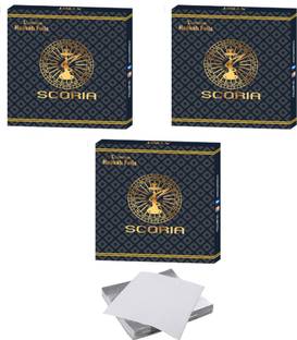 SCORIA Pre-Cut Premium Hookah Silver Aluminum Foil Paper for Hookah Aluminium Foil