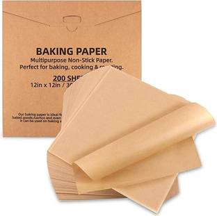 LIJIE Pack of 200 12x12 Baking Essentials Non-Stick Parchment Paper Parchment Paper