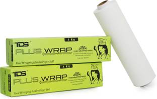 TDS PLUS WRAP 1 Kg Jumbo Food Wrapping Butter Paper Roll (Pack 2) Parchment Paper