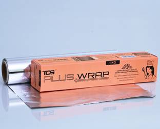TDS PLUS WRAP ®Aluminium Foil Paper (1 Kg) | Pack of 1 Roll | 100% Oven & Grilling safe up to 220°C | Non-stick & Greaseproof | 100% Food Safe |Food Packing Aluminium Foil