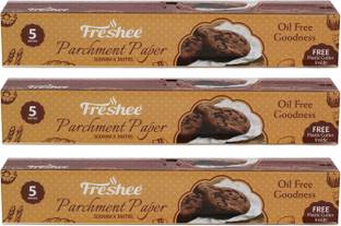 Freshee 5 Meter Pack Of 3 Parchment Paper Roll Idle For Baking Cooking and Boiling Parchment Paper