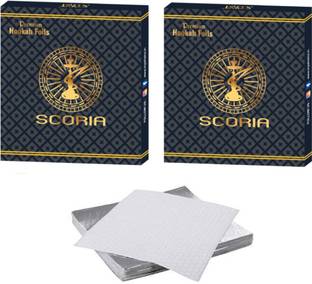 SCORIA Pre-Cut Premium Hookah Silver Aluminum Foil Paper for Hookah Aluminium Foil
