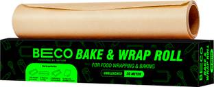 Beco Eco-Friendly Baking & Wrapping Paper, 100% Bamboo Pulp & Chemical Free Parchment Paper