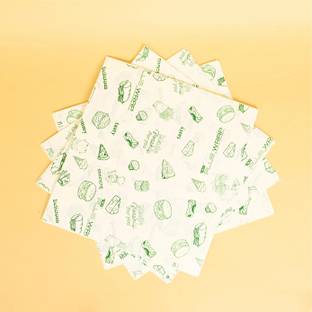 TDS PLUS WRAP Wrapping Paper / Butter Paper, Oil Proof / Sandwich Paper / Food Wrapping Size, Cooking butter Paper - Pack of 100 Sheets Parchment Paper