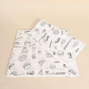 TDS PLUS WRAP Food Wrapping Butter Paper Sheets (400 Sheets) | 100% Microwave safe up to 220°C | Biodegradable, 100% Food Safe | Wrapping Sheets for Kitchen | Butter Paper Sheets for Roti Wrapping Parchment Paper