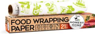The Honest Home Company Food Wrapping Paper Roll 21 Meter - Non-Soggy Effect, Reusable, 40GSM Thick Parchment Paper