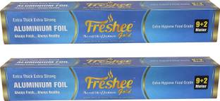 Freshee 11m Aluminium Silver Kitchen Foil Roll Paper 14 Micron Disposable Food Wrap Aluminium Foil