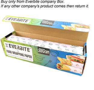 Everbite 100%Oil Proof 500 Gram Food Grade Butter Paper Roll, Used for Roti,Cake Wrapping Parchment Paper