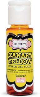 Confect Canary Yellow Edible Food Gel Color 36 GMS for Icing & Cake Decorating Yellow