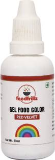 foodfrillz Red Velvet Food Gel Colour for colouring cake Red