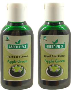 GREEN PIECE Apple Green Edible Liquid Food Colour .(15 ml each)(Pack of 2) Multicolor