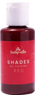 TastyCrafts Edible Concentrated Gel Colours for Cake Decorating, 20 gm | Shades | Food Colouring for Icing, Cakes Decor, Baking, Fondant | Foods Dye Color (Red) Red