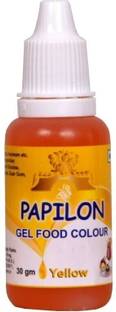 PAPILON Concentrated Gel Food Colour : LEMON YELLOW 30GM Yellow