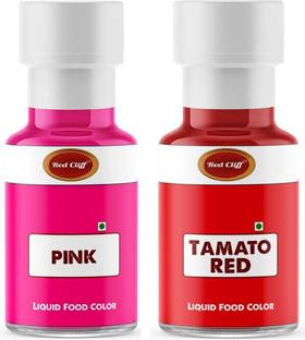 RED CLIFF Liquid Food Color | Combo Pack Of 2 | Pink, Red