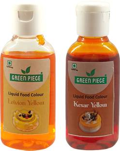GREEN PIECE Edible Liquid Food Colour .(15 ml each),(Pack of 2) Multicolor