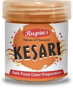 RUPINS Kesari(Saffron) Powder Color 30gm-(WITHOUT SALT) Multicolor