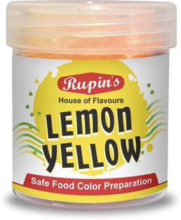 RUPINS Lemonyellow Powder Color-30gm (Without Salt) Yellow