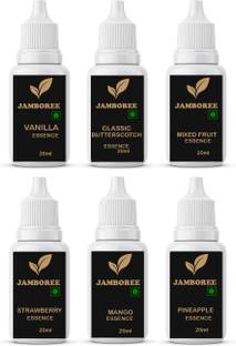 JAMBOREE vanilla, butterscotch, mixed fruit, strawberry, mango, pineapple Essence 20 ML Vanilla Liquid Food Essence