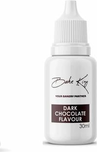 Bake King Dark Chocolate Flavour 30ml Essence for Baking Cakes, Jams, Jelies, Cookies, Ice Creams, Shrebats and Puddings Essence for Cake Making (Dark Chocolate Flavour 30ml) Chocolate Liquid Food Essence