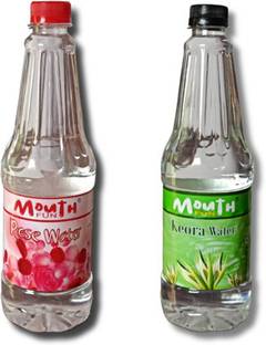 Mouthfun Combo Pack of Rose Water & Kewra Water (650 ml x 2) - Gulab Jal & Keora Jol Kewra Liquid Food Essence