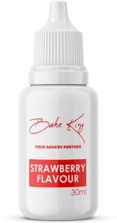 Bake King Strawberry Food Essence 30ml for Baking Cakes, Jams, Jelies, Cookies & Ice Cream Strawberry Liquid Food Essence